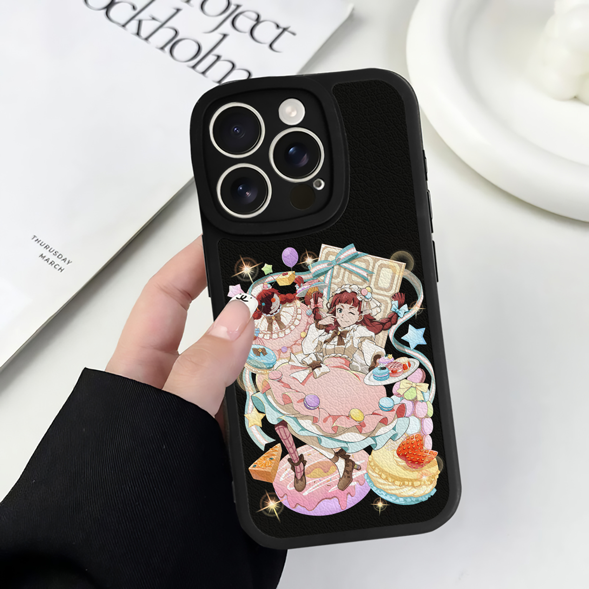 （画像用） 文豪ストレイドッグス Bungo Stray Dogs 【iPhone 16シリーズ対応】シリコンスマホケース（レザー調） 材質：シリコン